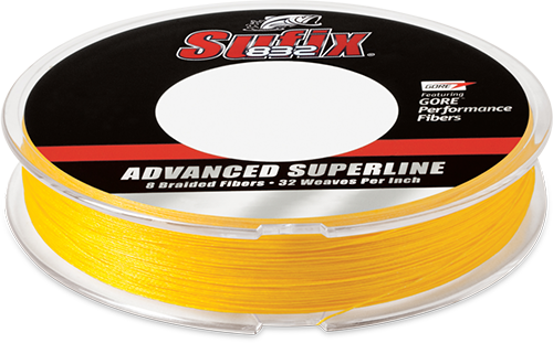 Sufix 832 Advanced Superline Braided 15 lb. Hi-Vis Yellow - 300